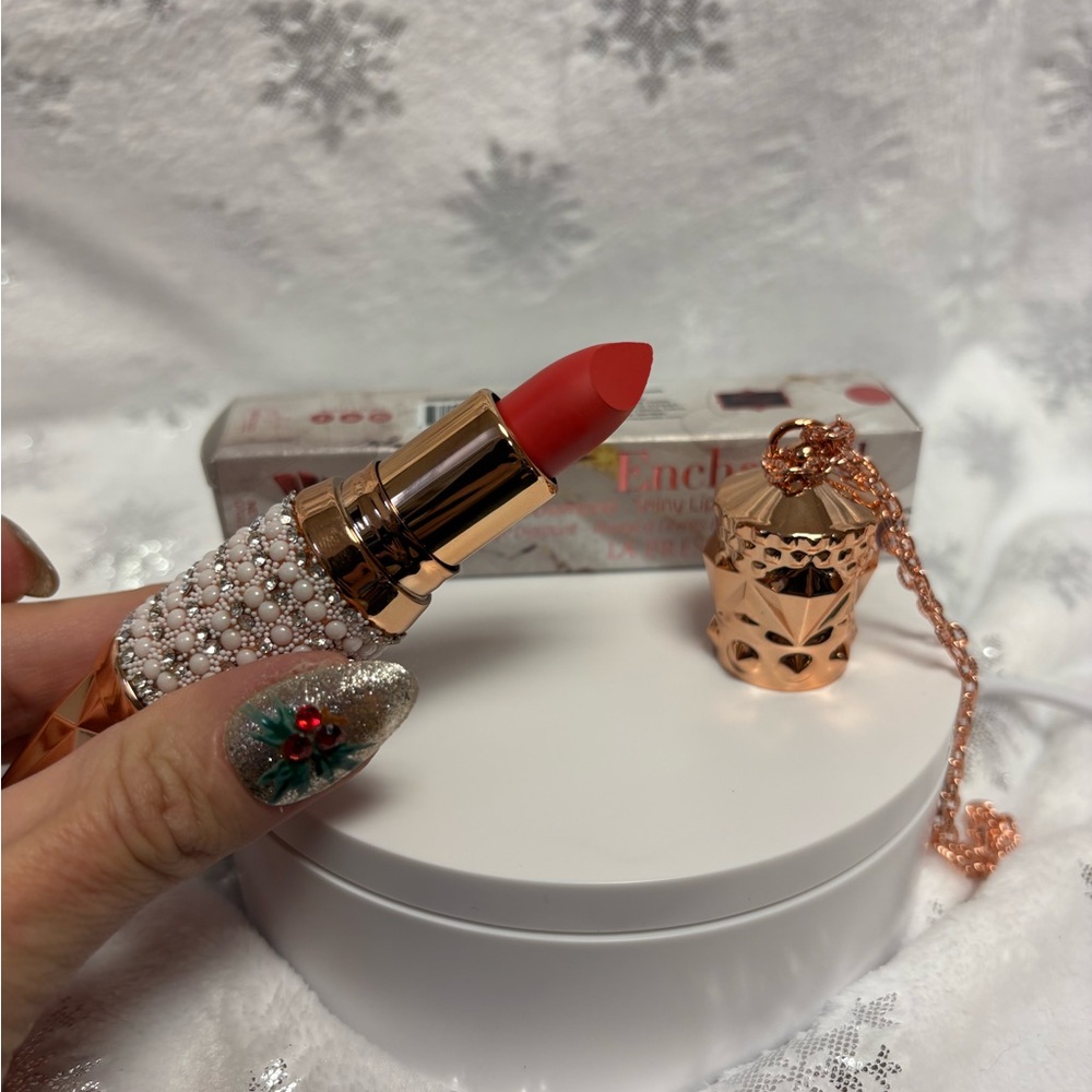 LaPtestige Paris Enchanted Lipstick in Dark Rose NIB